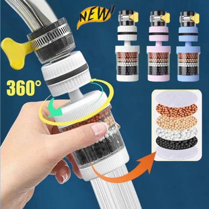 2 Filtre à eau robinet 4 niveaux à rotation 360°